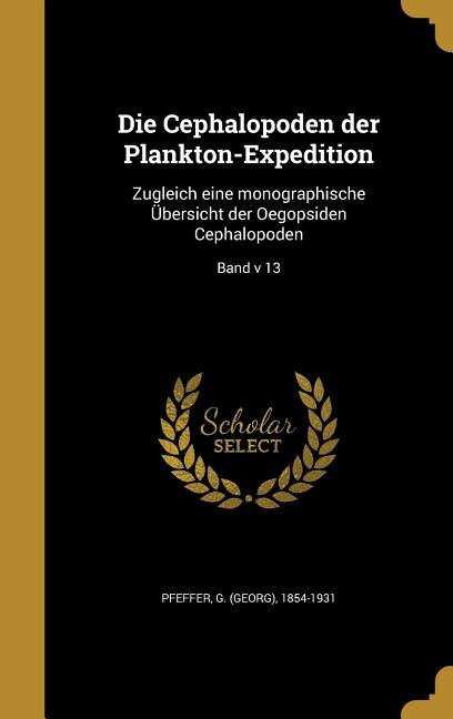 Front cover_Die Cephalopoden der Plankton-Expedition