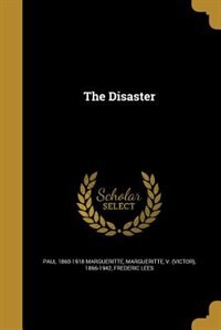 Front cover_The Disaster