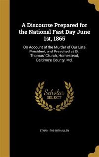 Front cover_A Discourse Prepared for the National Fast Day June 1st, 1865
