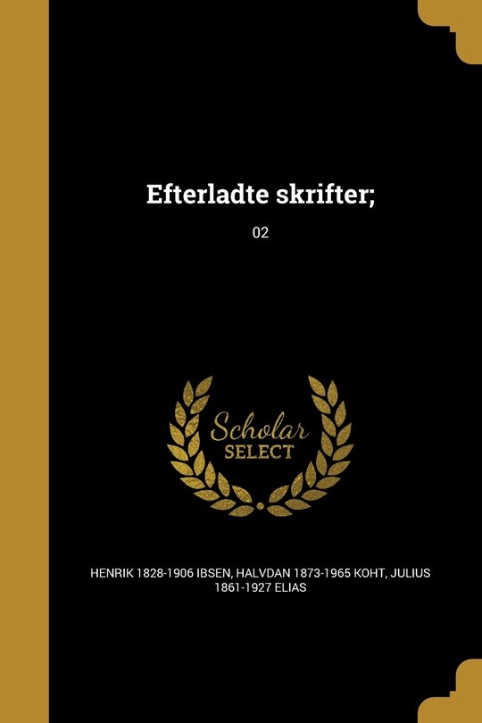 Front cover_Efterladte skrifter;; 02