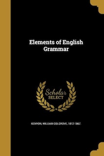 Front cover_Elements of English Grammar