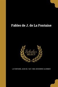 Front cover_Fables de J. de La Fontaine