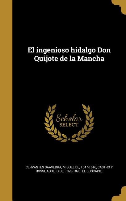 Couverture_El ingenioso hidalgo Don Quijote de la Mancha
