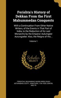 Couverture_Ferishta's History of Dekkan From the First Mahummedan Conquests