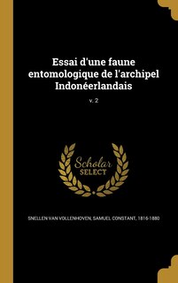 Couverture_Essai d'une faune entomologique de l'archipel Indonéerlandais; v. 2