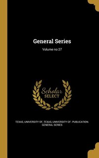 Front cover_General Series; Volume no 27