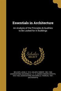 Couverture_Essentials in Architecture