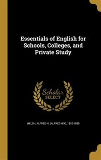 Front cover_Essentials of English for Schools, Colleges, and Private Study