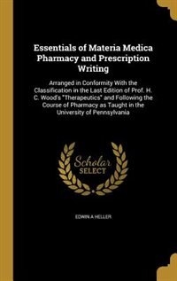 Front cover_Essentials of Materia Medica Pharmacy and Prescription Writing