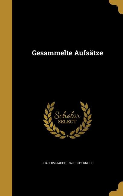 Front cover_Gesammelte Aufs&auml;tze