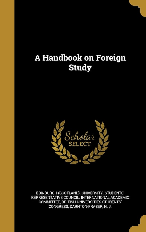 Couverture_A Handbook on Foreign Study