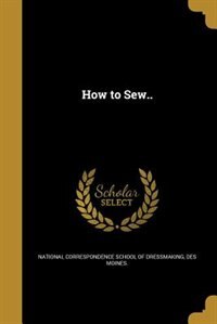 Front cover_How to Sew..
