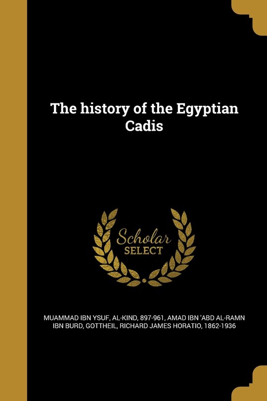 Couverture_The history of the Egyptian Cadis