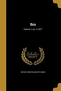 Front cover_Ibis; Volume 1, ser. 4, 1877