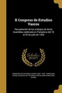 Couverture_II Congreso de Estudios Vascos