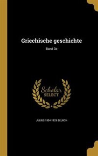 Front cover_Griechische geschichte; Band 3b