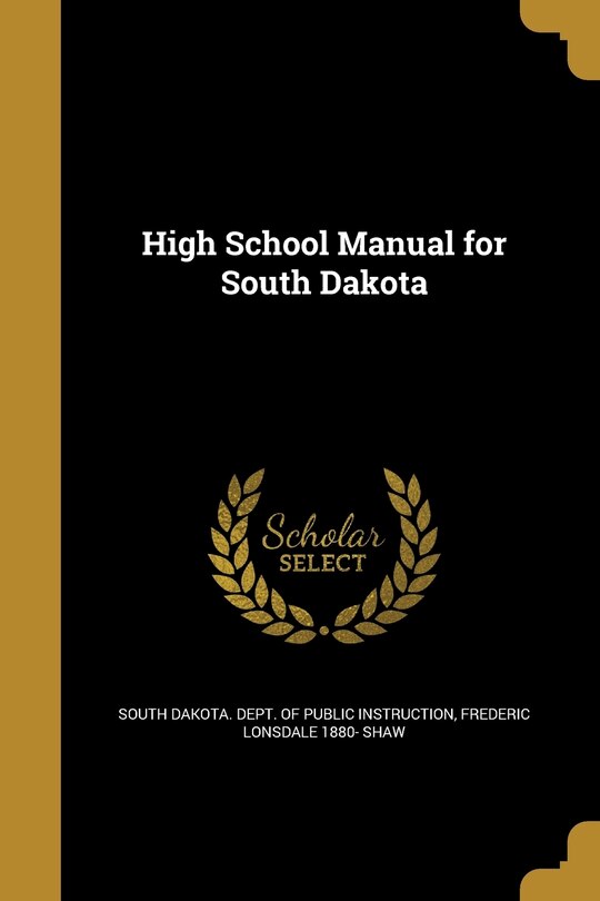 Front cover_High School Manual for South Dakota