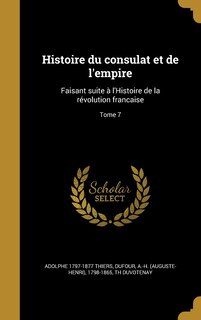 Front cover_Histoire du consulat et de l'empire