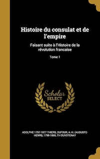 Front cover_Histoire du consulat et de l'empire