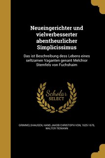 Couverture_Neueingerichter und vielverbesserter abentheurlicher Simplicissimus