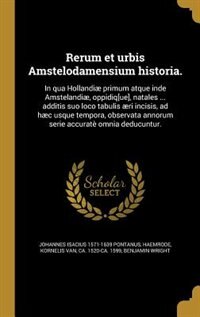 Front cover_Rerum et urbis Amstelodamensium historia.