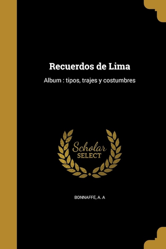Front cover_Recuerdos de Lima