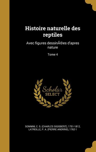 Couverture_Histoire naturelle des reptiles