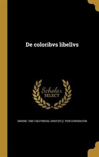 Front cover_De coloribvs libellvs