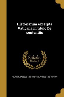 Front cover_Historiarum excerpta Vaticana in titulo De sententiis
