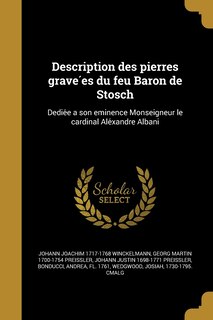 Couverture_Description des pierres gravées du feu Baron de Stosch