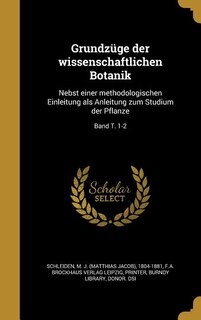 Front cover_Grundzüge der wissenschaftlichen Botanik