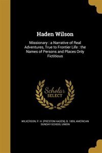 Front cover_Haden Wilson