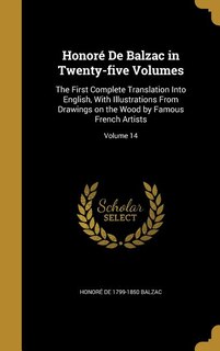Front cover_Honoré De Balzac in Twenty-five Volumes
