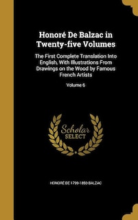 Front cover_Honoré De Balzac in Twenty-five Volumes