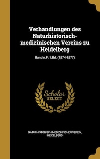 Front cover_Verhandlungen des Naturhistorisch-medizinischen Vereins zu Heidelberg; Band n.F.