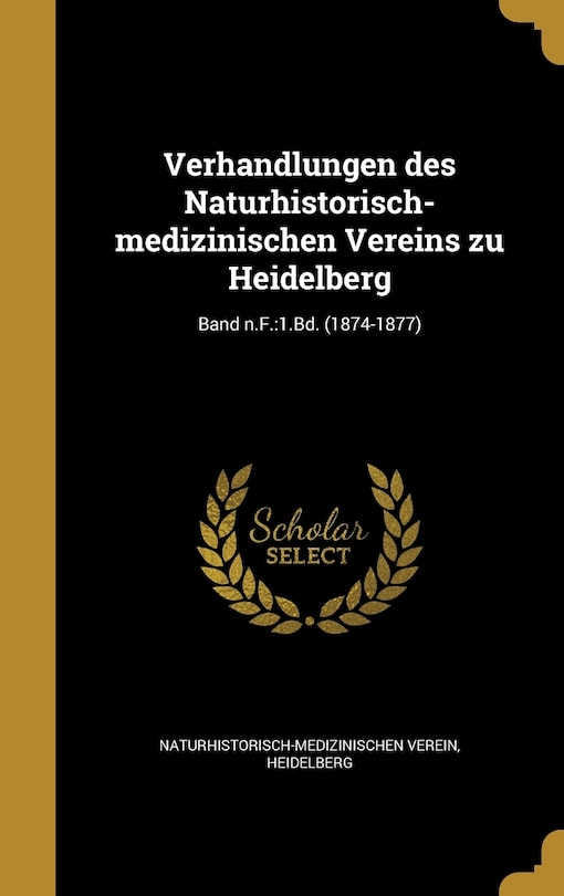 Front cover_Verhandlungen des Naturhistorisch-medizinischen Vereins zu Heidelberg; Band n.F.