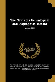 Front cover_The New York Genealogical and Biographical Record; Volume XLIII