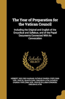 Front cover_The Year of Preparation for the Vatican Council