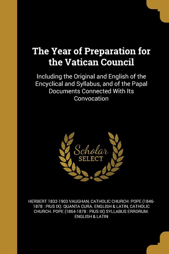 Front cover_The Year of Preparation for the Vatican Council