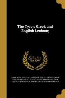 Front cover_The Tyro's Greek and English Lexicon;
