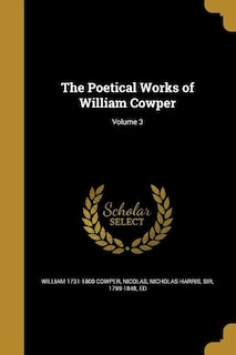 Front cover_The Poetical Works of William Cowper; Volume 3