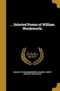 Couverture_... Selected Poems of William Wordsworth;