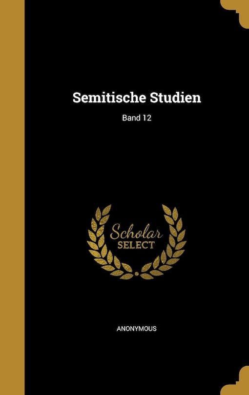 Couverture_Semitische Studien; Band 12