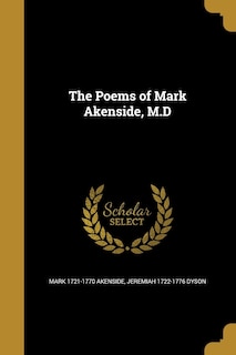Front cover_The Poems of Mark Akenside, M.D