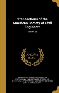 Front cover_Transactions of the American Society of Civil Engineers; Volume 22