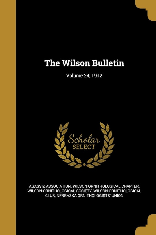 Couverture_The Wilson Bulletin; Volume 24, 1912