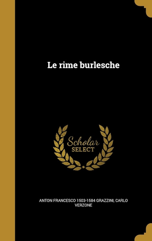 Front cover_Le rime burlesche
