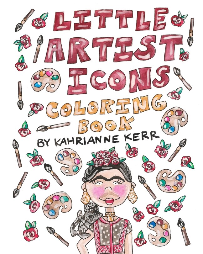 Front cover_Little Artist Icons Coloring Book