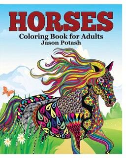 Front cover_Horses Coloring Book for Adults