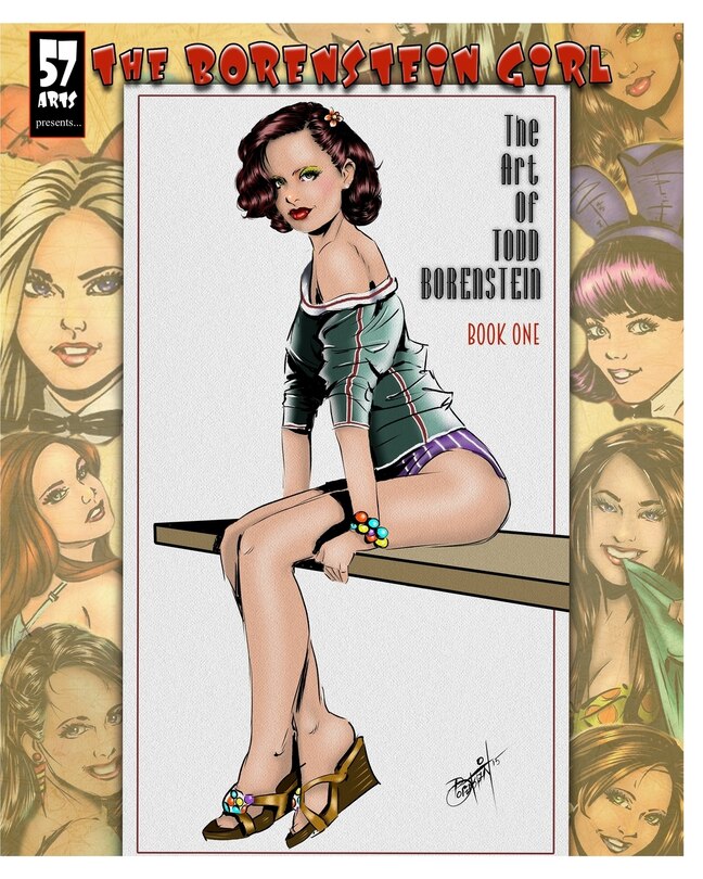 Front cover_The Borenstein Girl, The Art Of Todd Borenstein